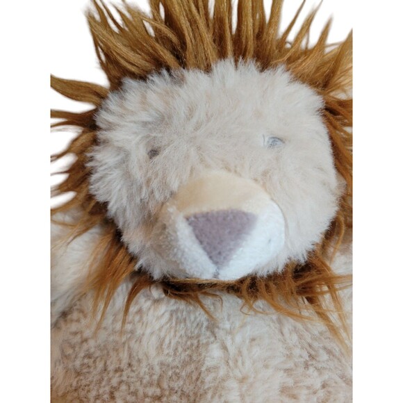 Cloud Island Infant Baby Lovey Security Blanket Lion Head Plush with Satin Trim - Picture 2 of 5